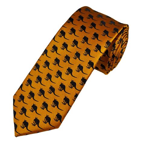 Tresanti Reale Amber Gold With Navy Blue Kangaroo Designer Silk Mens