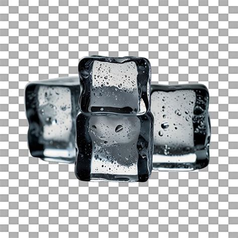 Ice Cube Isolated On Transparent Background Premium Ai Generated Psd