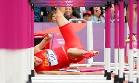 Chinese hurdler Liu Xiang finishes race despite injury | China Olympic ...