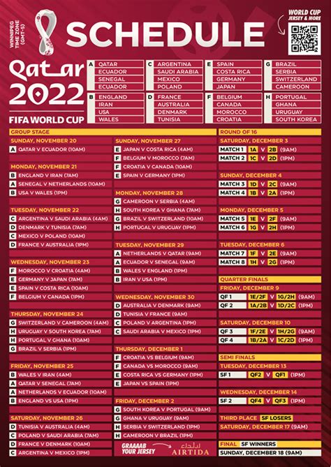 FIFA World Cup 2022 Schedule/ Fixture on Behance