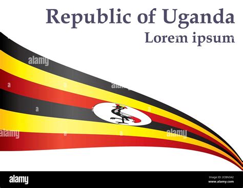 Flag Of Uganda Republic Of Uganda Template For Award Design An