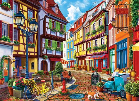 Puzzle Cobblestone Alley Pieces Puzzlemania Eu