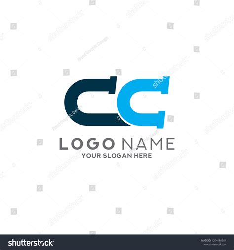 Letter Cc Logo Design Vector Template Stock Vector Royalty Free