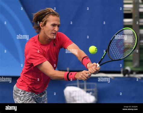 Delray Beach Florida Usa Th Jan Sebastian Korda Vs Hubert