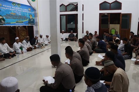 POLRES HALTIM PERINGATI MAULID NABI INI PESAN KAPOLRES UNTUK PERSONIL