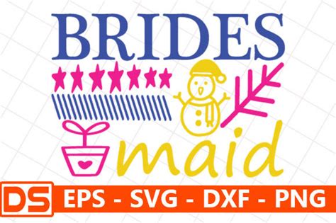 Wedding Svg Design Brides Maid Graphic By Rumanulislam2014 · Creative