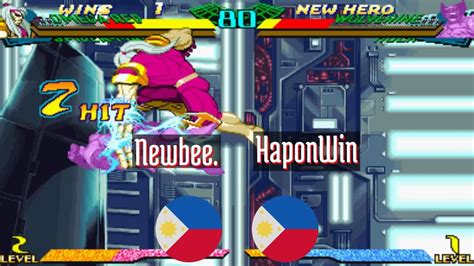 Marvel Super Heroes Vs Street Fighter FT5 Newbee PH Vs HaponWin