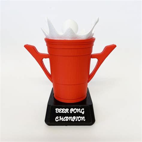 Custom Beer Pong Trophy Etsy