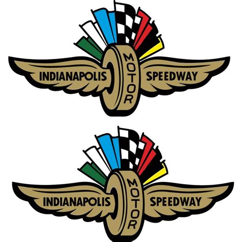 2x Indianapolis Speedway Stickers Decals Decalshouse