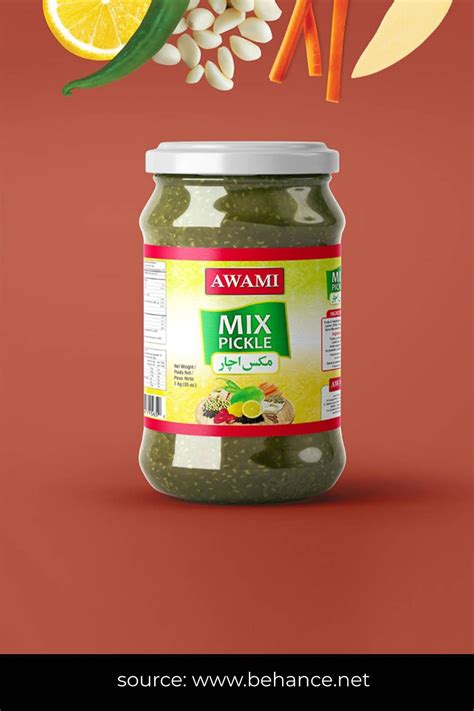 pickle jar label design idea | Mixed pickle, Pickles, Label design