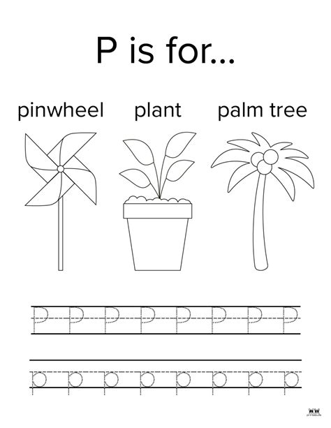 Letter P Worksheets - 50 FREE Printables | Printabulls