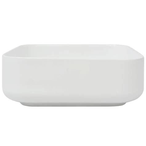 Lavabo carré Céramique Blanc 38x38x13 5 cm Qqmora XY10278 Cdiscount