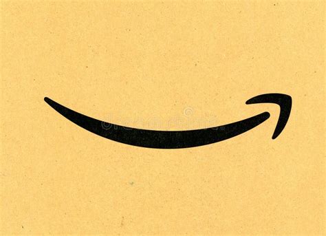 Amazon logo on packet editorial stock photo. Image of online - 126230098