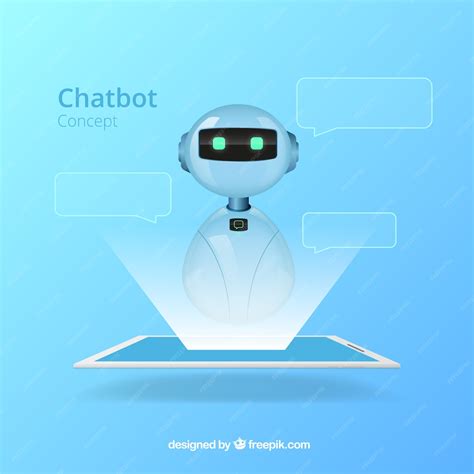 Premium Vector | Chatbot concept background in realistic style