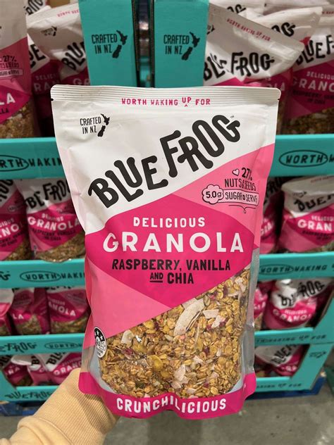 Blue Frog Delicious Granola Raspberry Vanilla And Chia G Nz Made