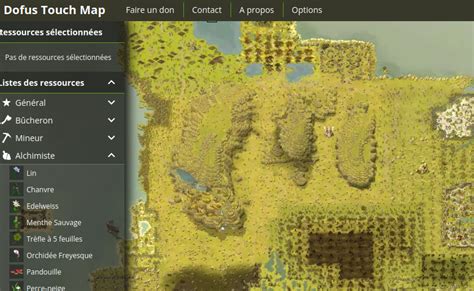 Dofus Map Pour Les Spots De Ressources Parcourir La Carte Du Monde