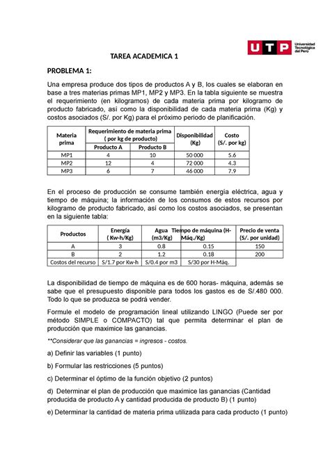 Ac S Problemas De Tarea Academica Corregida Tarea Academica