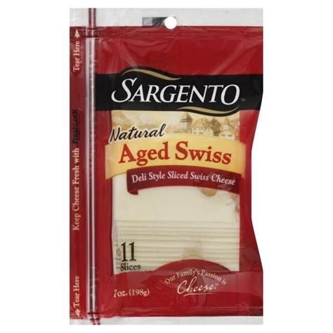 Sargento Sargento Sliced Aged Swiss Natural Cheese 11 Slices Publix