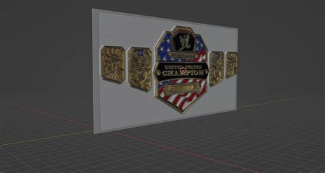 STL file wwe us title belt・3D print design to download・Cults