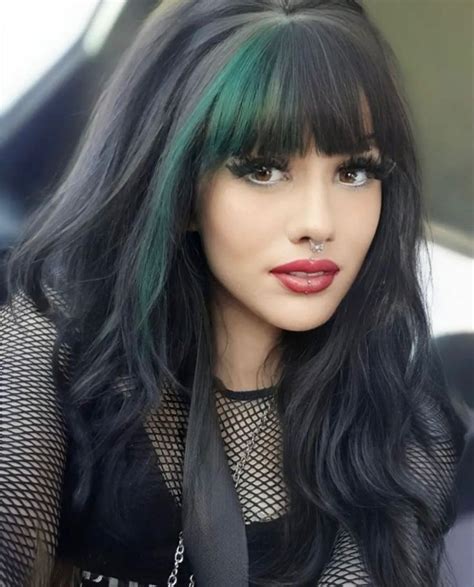 Pin By Autumn Rayne On Hair Hair Color For Black Hair Green Hair Dye Hair Styles