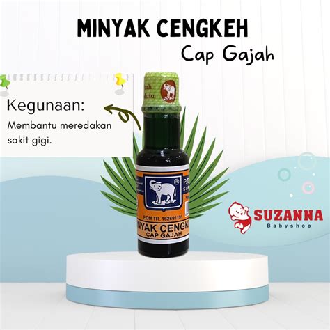 Jual USFI Minyak Cengkeh Cap Gajah Botol Kaca Shopee Indonesia