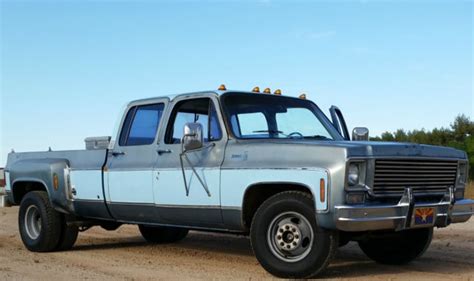 2 Owner 1976 Silverado Dually Crew Cab C30 Bigblock 454 Th400 Camper Special 3 3 Classic