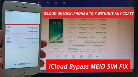 ICloud Bypass MEID SIM FIX ICLOUD UNLOCK IPHONE 6 TO X WITHOUT ANY