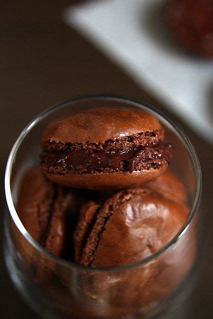 Espresso Macarons With Chocolate Ganache Filling Desserts Delicious