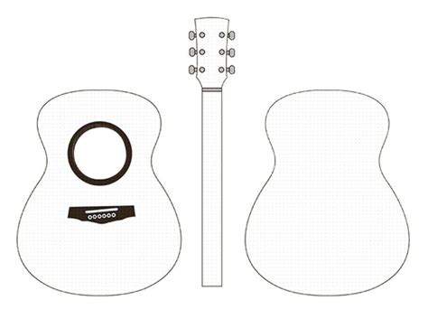 Cardboard Guitar Template