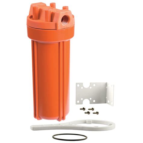 High Temperature 25 Od Red Water Filter Housing 10 Glass Reinfor