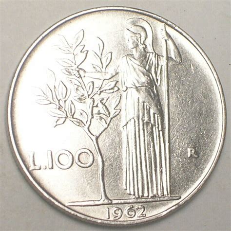 Italy Italian Lire Woman Tree Coin Xf Antique Coins World