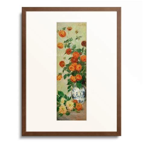 クロードモネ Claude Monet Dahlias AP 87963430 アフロプリント 通販 Yahoo ショッピング