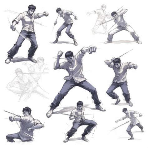 70 Anime Fighting Poses How To Strike A Pose Like Your Favorite