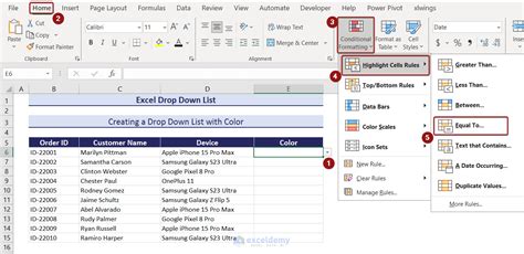 Excel Drop Down Lists Create Edit Remove Filter Protect Exceldemy