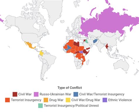 Countries Currently at War, 2023. - VisionViral.com