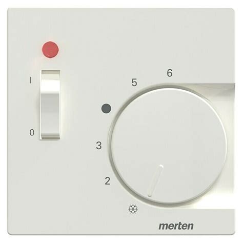 Merten System M Thermostat Abdeckung Polarwei Gl Nzend