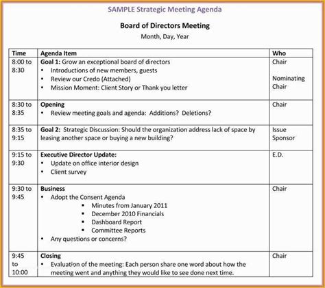 Board Of Directors Meeting Minutes Template Free Of 15 Board Meeting ...