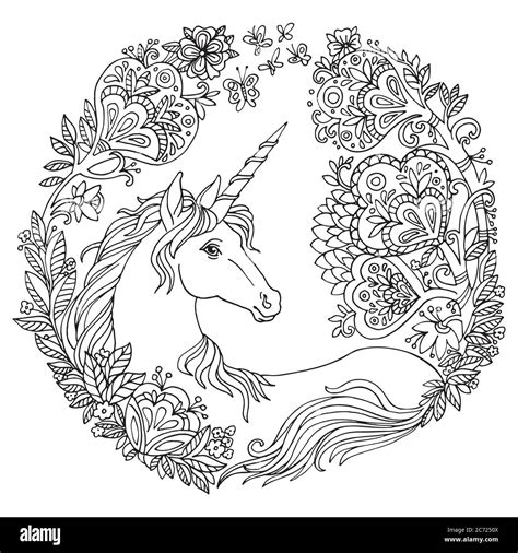 Drawing unicorn Cut Out Stock Images & Pictures - Alamy