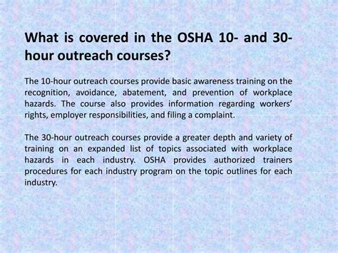 Ppt Osha 30 Online Training Courses Powerpoint Presentation Free