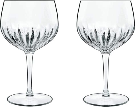 Luigi Bormioli Mixology Set Of 2 Spanish Copa Cut Crystal Gin Glasses 800ml Balloon Gin