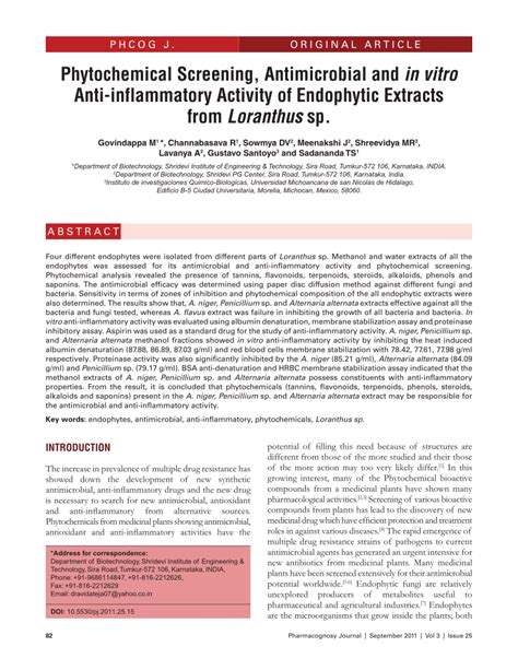 Pdf Phytochemical Screening Antimicrobial And In Vitro Anti