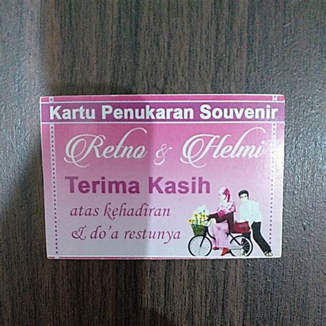 Jual Kartu Pengambilan Souvenir Ucapan Terima Kasih Shopee Indonesia