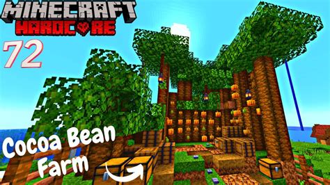 I Built A COCOA BEAN FARM In Minecraft Hardcore YouTube