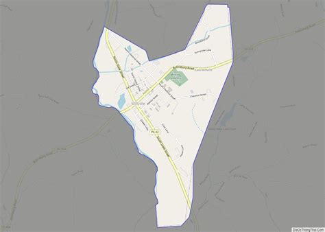 Map of Millville borough, Pennsylvania