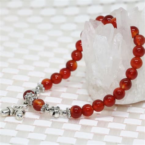 Tibet Silver Color Accessory Natural Red Agat Onyx Carnelian Stone Mm