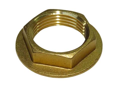 Inch Bsp Brass Flanged Back Nut British Standard Pipe Thread Fitting