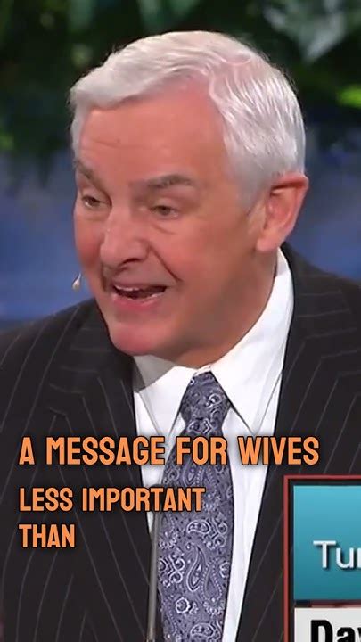 The Importance Of Supportive Wives By Dr David Jeremiah Youtube