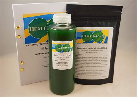 Healthalgae Spirulina Platensis Vivante Ml L De Milieu De