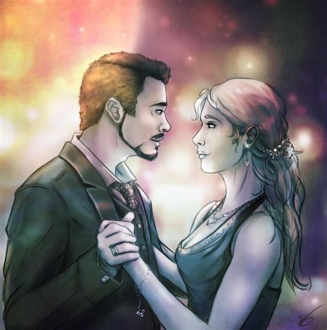 Tony/Pepper Drawing - Slow Dance - Tony Stark and Pepper Potts Fan Art ...