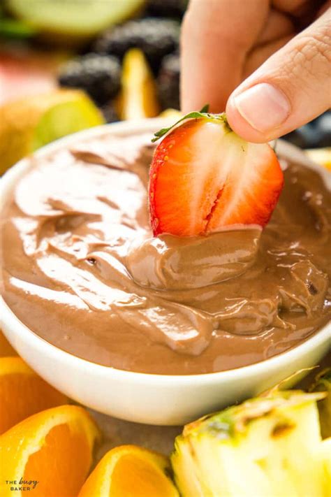 Chocolate Fruit Dip The Busy Baker